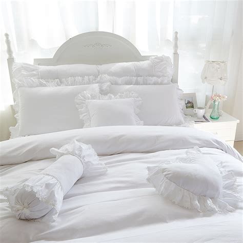 100 Cotton Pure White Palace 1 5m 1 8m 2 0m Bed 4pcs