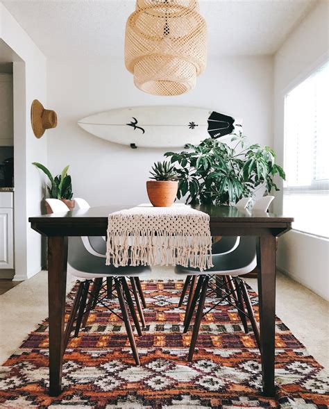 mid century modern meets eclectic boho