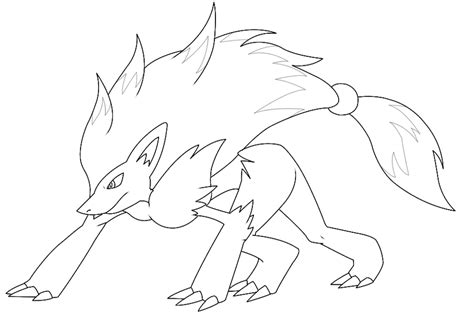 zorua coloring pages coloring pages