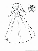 Coloring Barbie Dress Pages Wedding Getcolorings Getdrawings Printable Dresses Color Girls Colorings sketch template