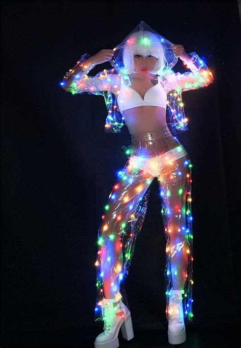 led lights outfit lit outfits led costume festival outfits rave