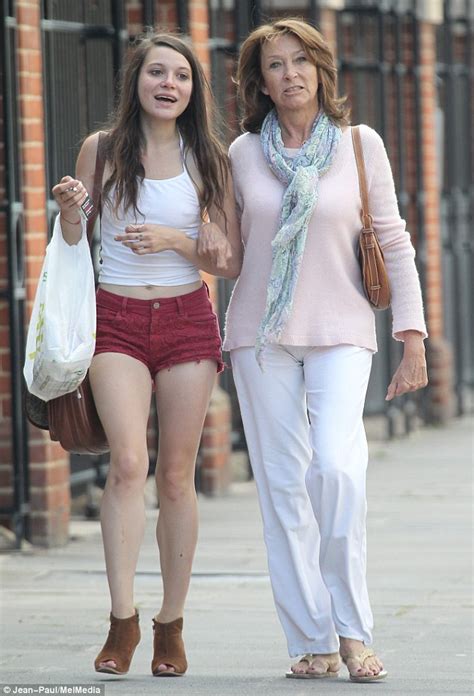 Cherie Lunghi Looks Bright And Breezy As She Heads Out With Daughter