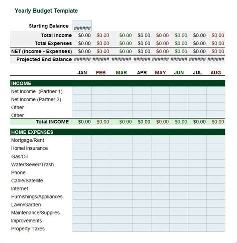year plan template excel