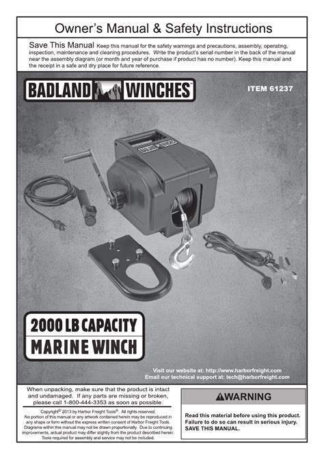 dayton winch manual