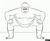 Sumo Wrestler Ausmalbilder Kung Fu Kampfsport Luchador Judo sketch template