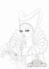 Maleficent Coloring Dragon Categories Drawings sketch template
