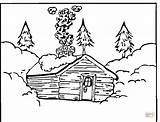 Coloring Log Pages Cabin Woods Printable Color Sheets Cabins Mountain Pisa Tower Clipart Drawing Adult Supercoloring Winter Online Houses Clipartbest sketch template