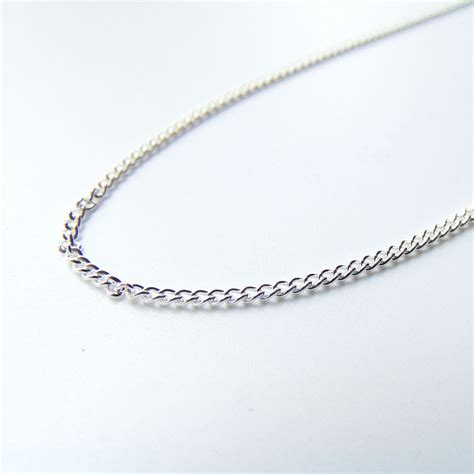 small link chain necklace deris silver