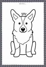 Corgi Colouring Guard Quilts Queens Drawing Welsh Susan Homeandwild sketch template