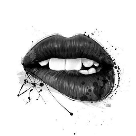 loading lips art print lips drawing black lips