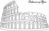 Coloring Rome Kids Ancient Colloseum Printable Pages Roman Italy Colosseum Italia Roma Colouring Sheets Color Studyvillage Para Greece Drawings Empire sketch template