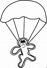 Fallschirmspringer Schematisch Malvorlage Ausmalbilder Herunterladen sketch template