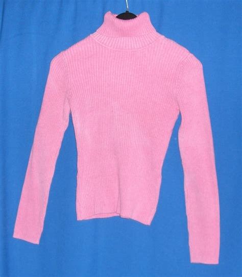 old navy pink knitted turtleneck top