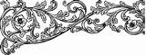 Flourish Clipart Vintage Victorian Flourishes Royalty Transparent Library Webstockreview sketch template