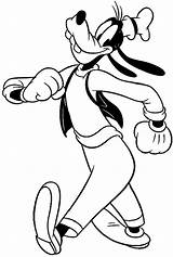 Goofy Coloring sketch template