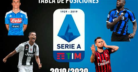 serie   italia en vivo tabla de posiciones resultados partidos