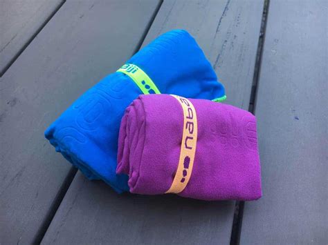 review microvezel handdoek decathlon ideaal voor op vakantie gezin op reis
