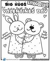 Coloring Valentine Pages Bear Bunny Printable Hugs Valentines Kids Prek Color Sheets Popular Comments Coloringhome Azcoloring sketch template