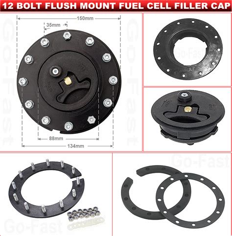 fuel cell filler cap assembly flush mount  bolt fuel filler cap ebay