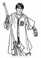 Potter Harry Visit Coloring Pages sketch template