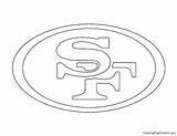 49ers Coloring sketch template