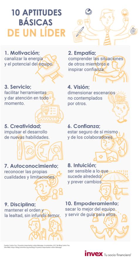 10 Aptitudes Básicas De Un Líder Infografia Infographic Leadership