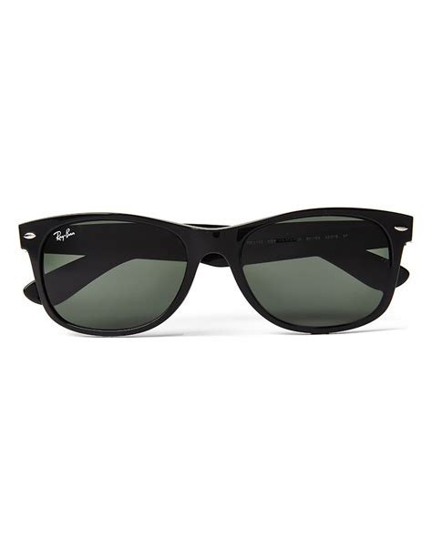 ray ban polarized wayfarer sunglasses large rb   black  men lyst