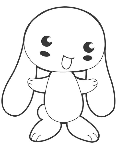 simple  detailed bunny coloring pages archives  coloring