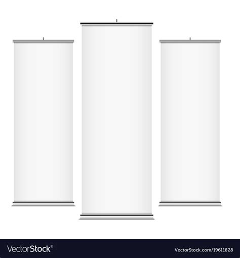 white vertical banner templates royalty  vector image