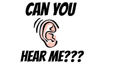 can you hear me youtube
