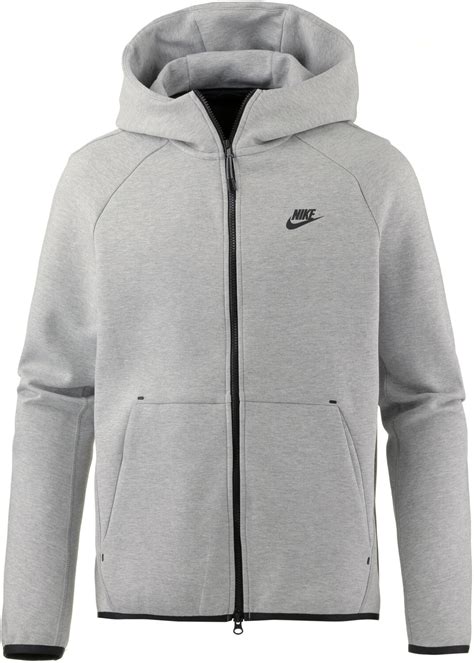 buy nike men s full zip hoodie tech fleece 928483 grey black from £84