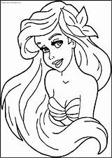Ariel Sirenita Colorear24 sketch template