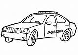 Polizei Polizeiauto Ausmalbild Ausdrucken Malvorlagen Malvorlage Autos sketch template