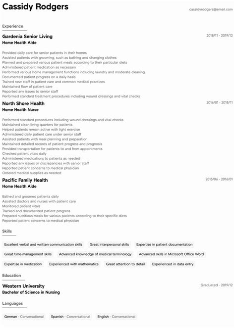 home health aide resume samples   home health aide resume samples