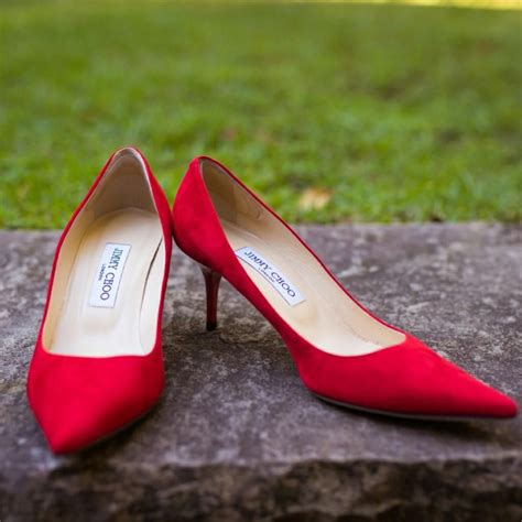 jimmy choo shoes jimmy choo aurora suede women pointy toe pumps red color red size