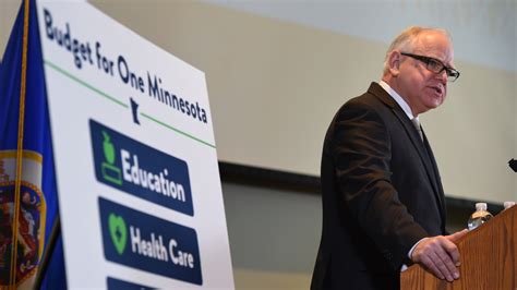 tim walz mn budget proposal increases education spending gas tax