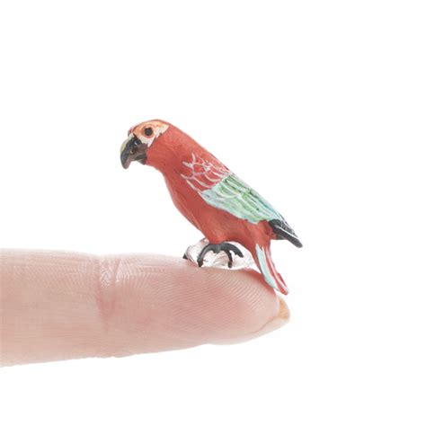 miniature red artificial macaw parrot birds butterflies basic craft supplies craft