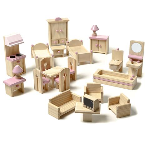 adairs kids heidis dolls house  piece furniture set