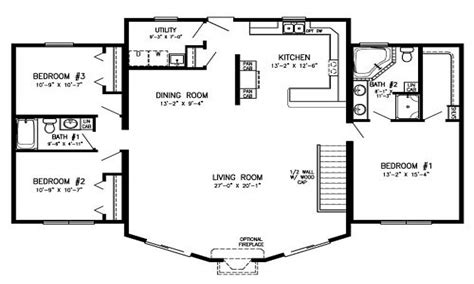 log cabin floor plans single story floor plans ideas