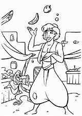 Aladdin Coloring Pages Disney Kids Printable sketch template