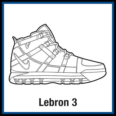 nike lebron  sneaker coloring page created  kicksart