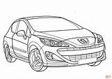 Coloring Peugeot 308 Pages Gt Drawing Printable Sketch Cars Skip Main Search 2009 Categories sketch template