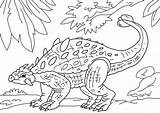 Ankylosaurus Educolorir Dinossauro Dinosaurs sketch template