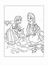 Coloring Elsa Pages Frozen Olaf Print Getcolorings Getdrawings Color sketch template