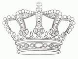 Kroon Koning Crown Dikke Echte Enige sketch template