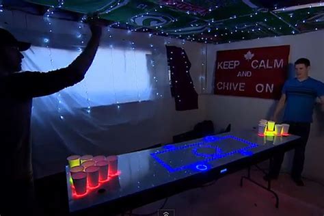 Interactive Neon Beer Pong Table Is Dude Tacular