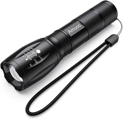 flashlights led tactical flashlight  high lumen  modes zoomable water resistant