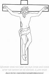 Crucifixion sketch template