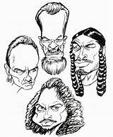 Metallica sketch template