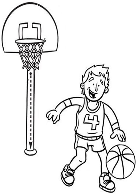 kids playing basketball coloring pages sketch coloring page images